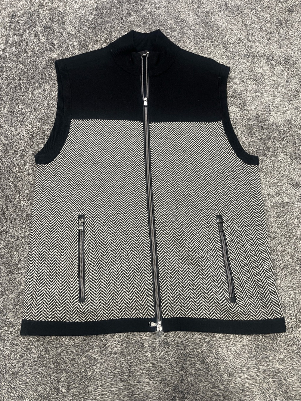 RLX Ralph Lauren 100% Merino Extra Fine Wool Full-Zip Vest Men's Size M